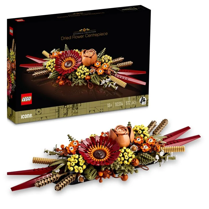 Captivating and enchanting LEGO worldsLEGO 10314 Icons Botanical Collection Dried Flower Centerpiece