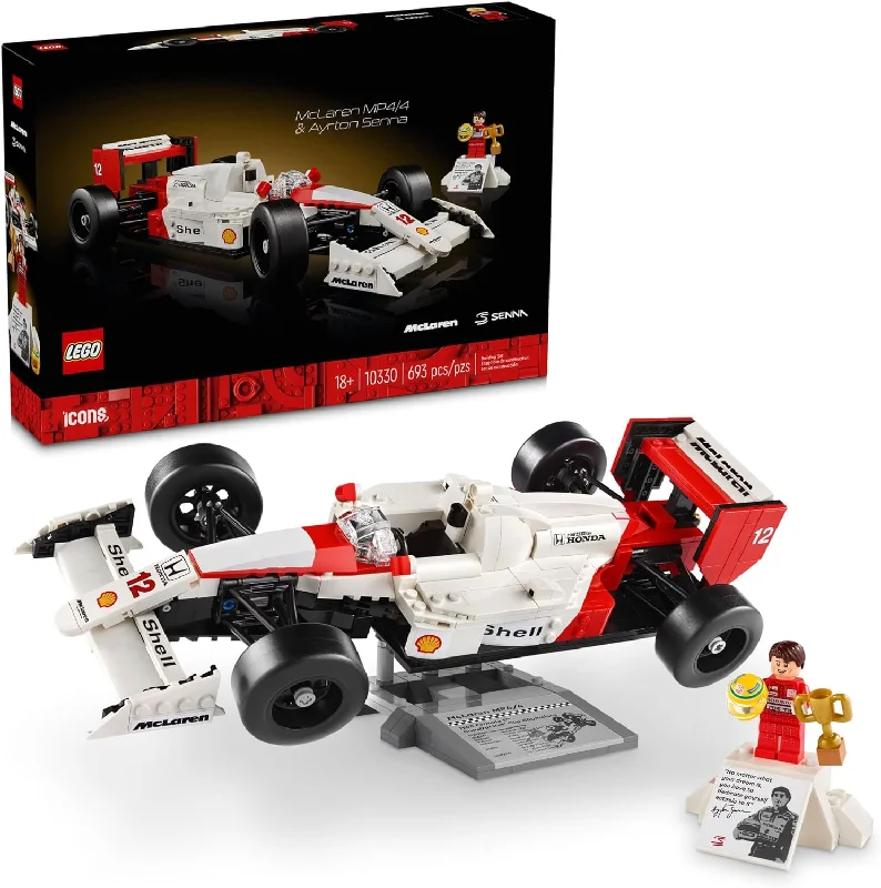 Non-toxic and safe LEGO toysLEGO 10330 Icons McLaren MP4/4 & Ayrton Senna Minifigure, Holiday or Birthday Gift Idea for Home Office Decor, F1 Building Set for Adults and Fans of Cool Model Race Cars. Non-toxic and safe LEGO toysLEGO 10330 Icons McLaren MP4/4 & Ayrton Senna Minifigure, Holiday or Birthday Gift Idea for Home Office Decor, F1 Building Set for Adults and Fans of Cool Model Race Cars.
