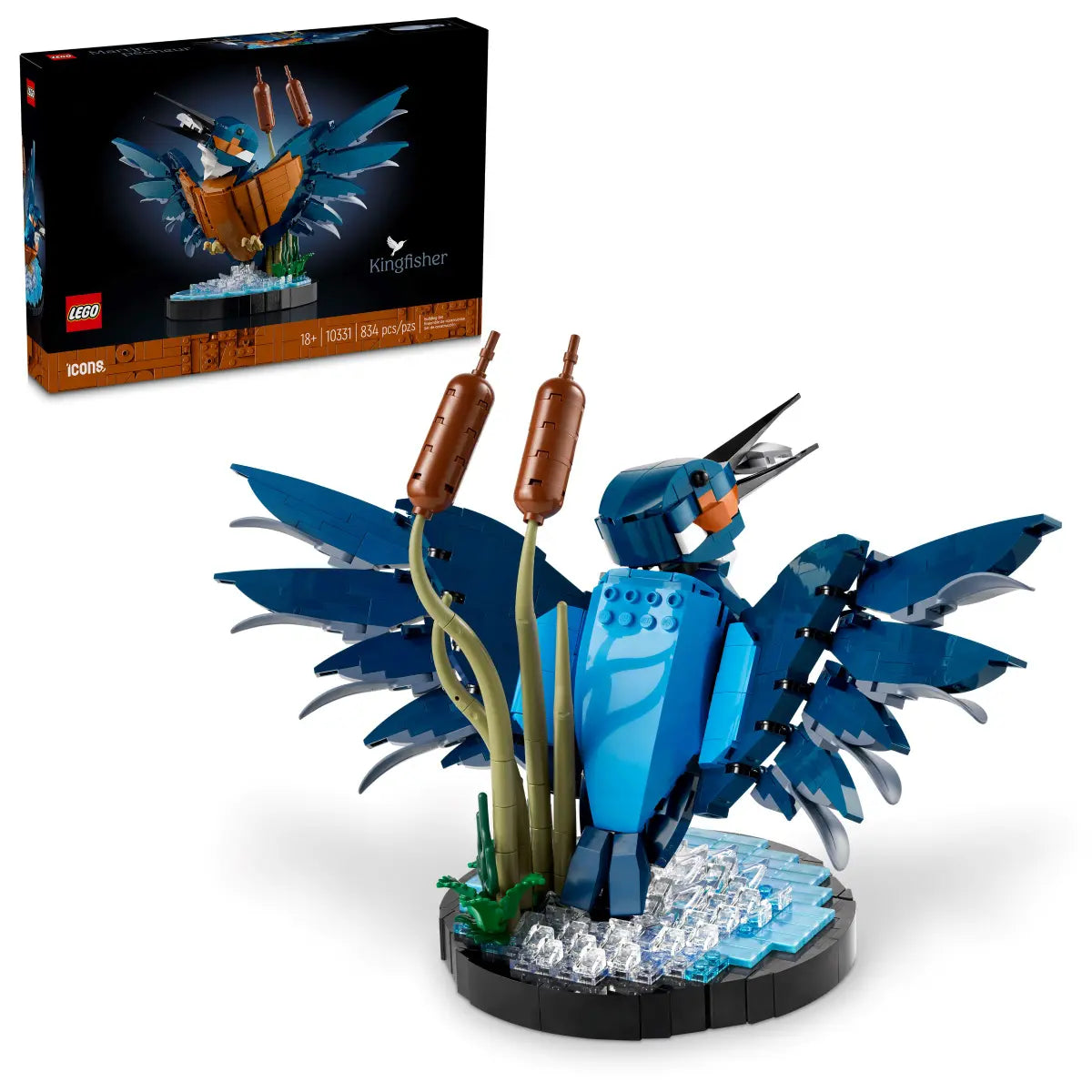 Promoting fine art skills LEGO modelsLEGO 10331 ICONS KINGFISHER BIRD