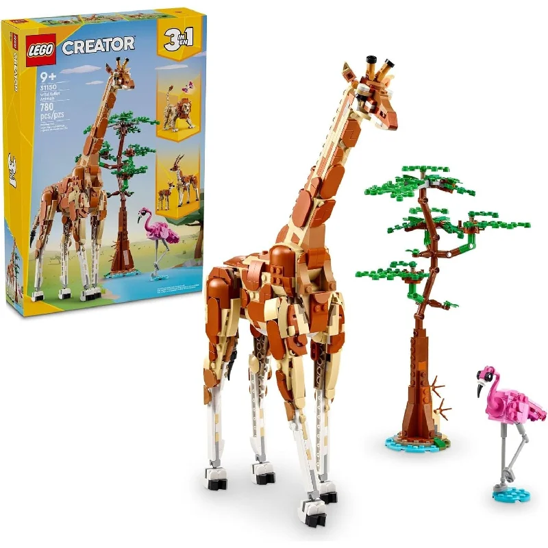 Imagination-sparking LEGO setsLEGO 31150 Creator 3 in 1 Wild Safari Animals, Rebuilds into 3 Different Safari Animal Figures - Giraffe Toy, Gazelle Toy or Lion Toy, Nature Toy, Building Set for Kids. Imagination-sparking LEGO setsLEGO 31150 Creator 3 in 1 Wild Safari Animals, Rebuilds into 3 Different Safari Animal Figures - Giraffe Toy, Gazelle Toy or Lion Toy, Nature Toy, Building Set for Kids.