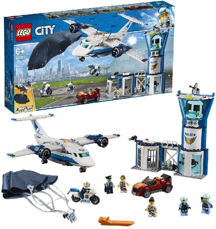 Intricately designed LEGOLEGO 60210 CITY Police Sky Police Air Base Station