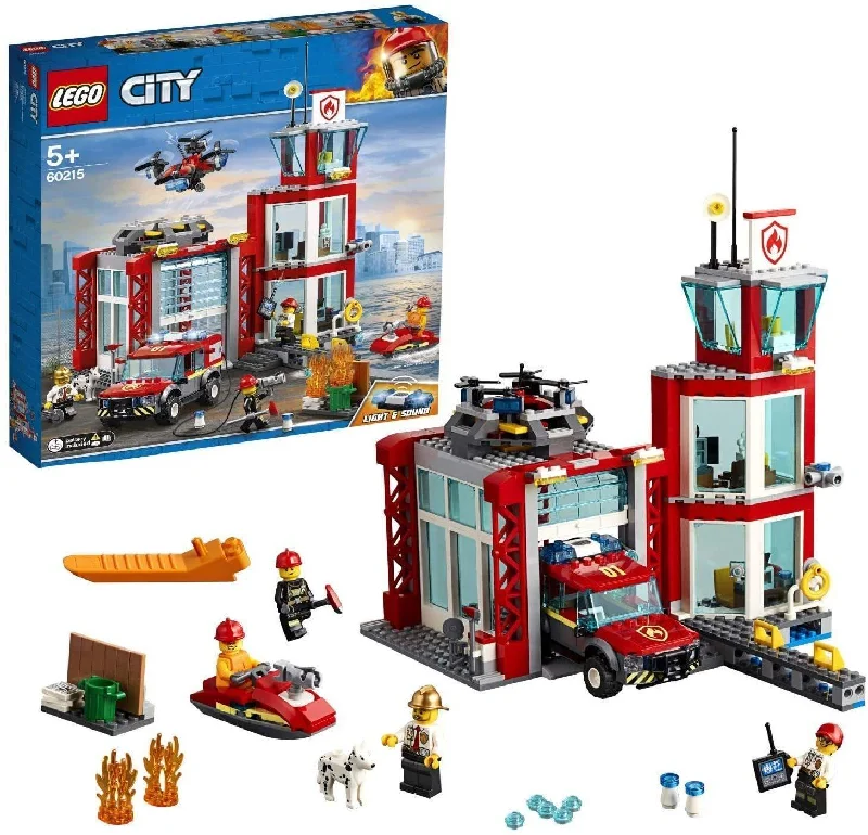 Stress-relieving LEGO buildingLEGO 60215 CITY Fire Fire Station Garage