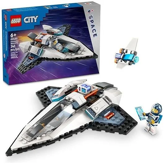 Providing a tactile learning experience LEGOLEGO 60430 City Interstellar Spaceship, Creative Play Space Toy, Building Set with Spacecraft Model, Drone, and Astronaut Figure, Easter Basket Stuffer Providing a tactile learning experience LEGOLEGO 60430 City Interstellar Spaceship, Creative Play Space Toy, Building Set with Spacecraft Model, Drone, and Astronaut Figure, Easter Basket Stuffer