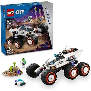 Enhancing problem-solving skills LEGOLEGO 60431 City Space Explorer Rover and Alien Life Toy, Space Gift for Boys and Girls Ages 6 and Up with 2 Minifigures, Robot and Extraterrestrial Figures, Pretend Play STEM Toy.