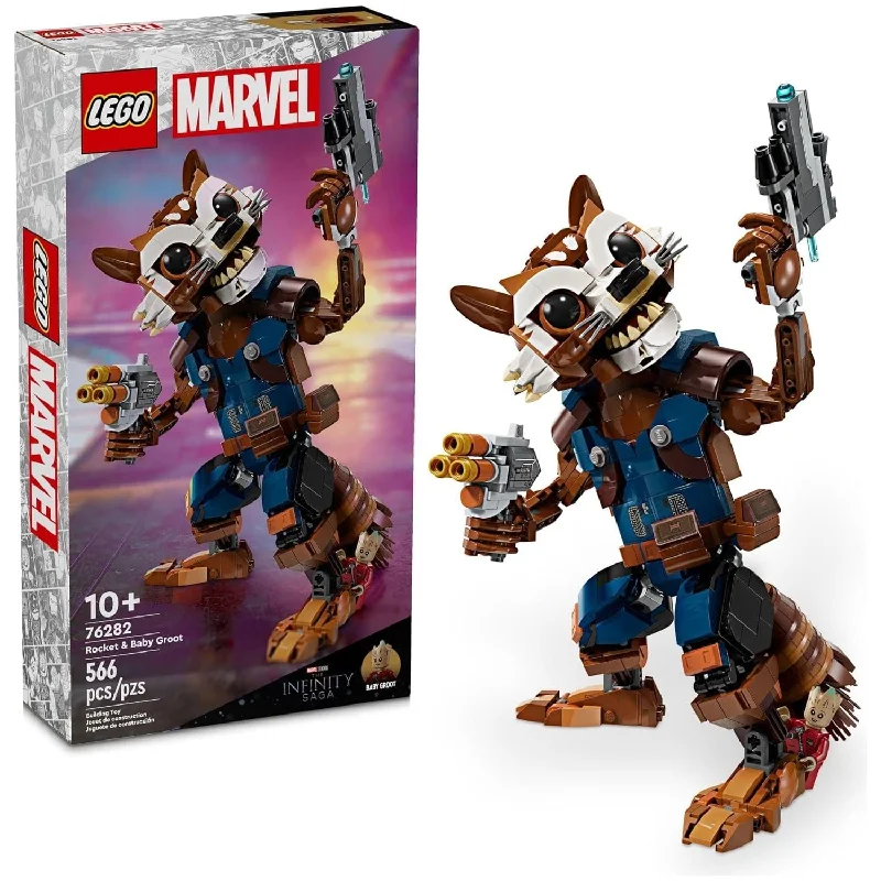 Enhancing problem-solving skills LEGOLEGO 76282 Marvel Rocket & Baby Groot Minifigure, Guardians of The Galaxy Inspired Marvel Toy for Kids, Buildable Marvel Action Figure for Play and Display. Enhancing problem-solving skills LEGOLEGO 76282 Marvel Rocket & Baby Groot Minifigure, Guardians of The Galaxy Inspired Marvel Toy for Kids, Buildable Marvel Action Figure for Play and Display.