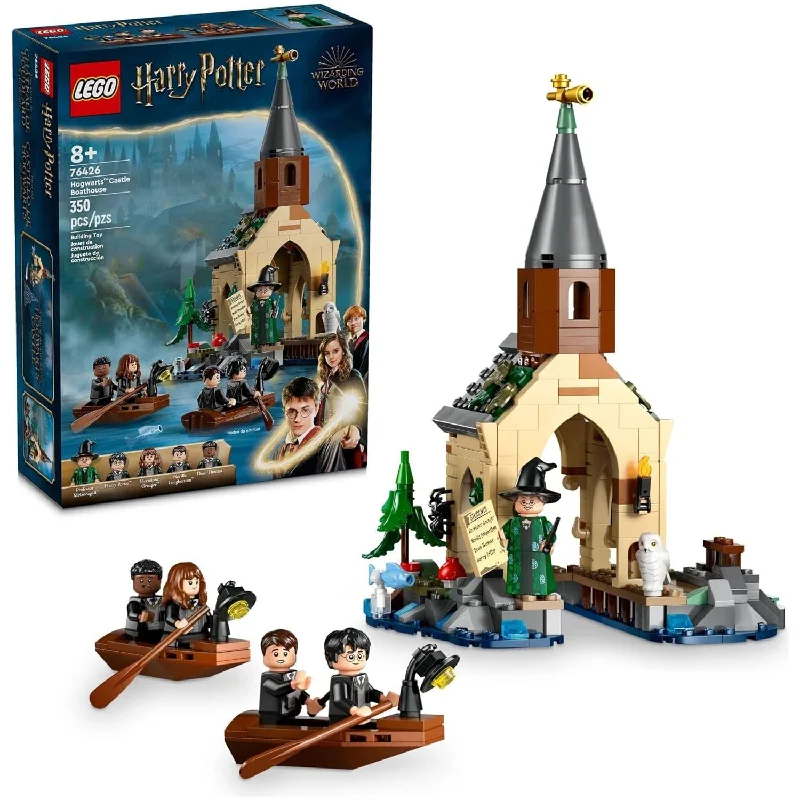 Offering endless possibilities LEGOLEGO 76426 Harry Potter Hogwarts Castle Boathouse, Fantasy Harry Potter Toy for Boys and Girls with 2 Buildable Boats and 5 Minifigures, Castle Toy .