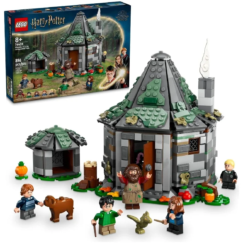 Offering hours of entertainment LEGOLEGO 76428 Harry Potter Hagrid’s Hut: An Unexpected Visit, Harry Potter Toy with 7 Characters and a Dragon for Magical Role Play, Buildable House Toy.