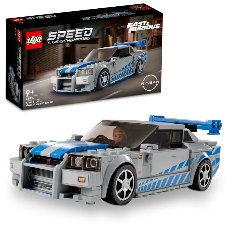 Encouraging social interaction LEGOLEGO 76917 Speed Champions 2 Fast 2 Furious Nissan Skyline GT-R (R34)