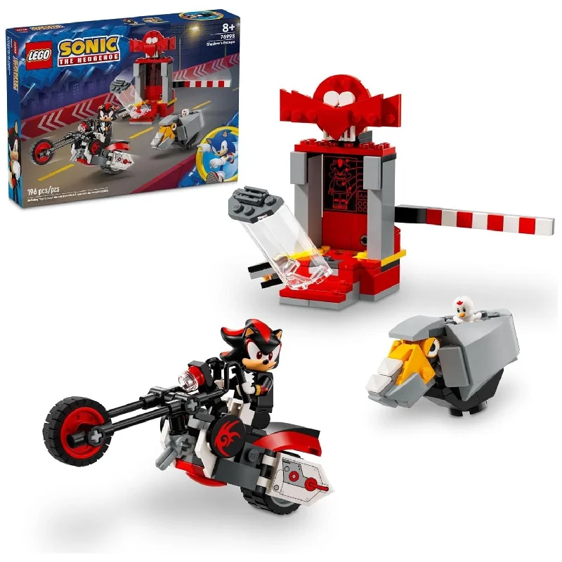 Encouraging hand-eye coordination LEGOLEGO 76995 Sonic The Hedgehog Shadow The Hedgehog Escape Building Set, Motorcycle Toy, Video Game Character Figures, Sonic Toy for Kids.
