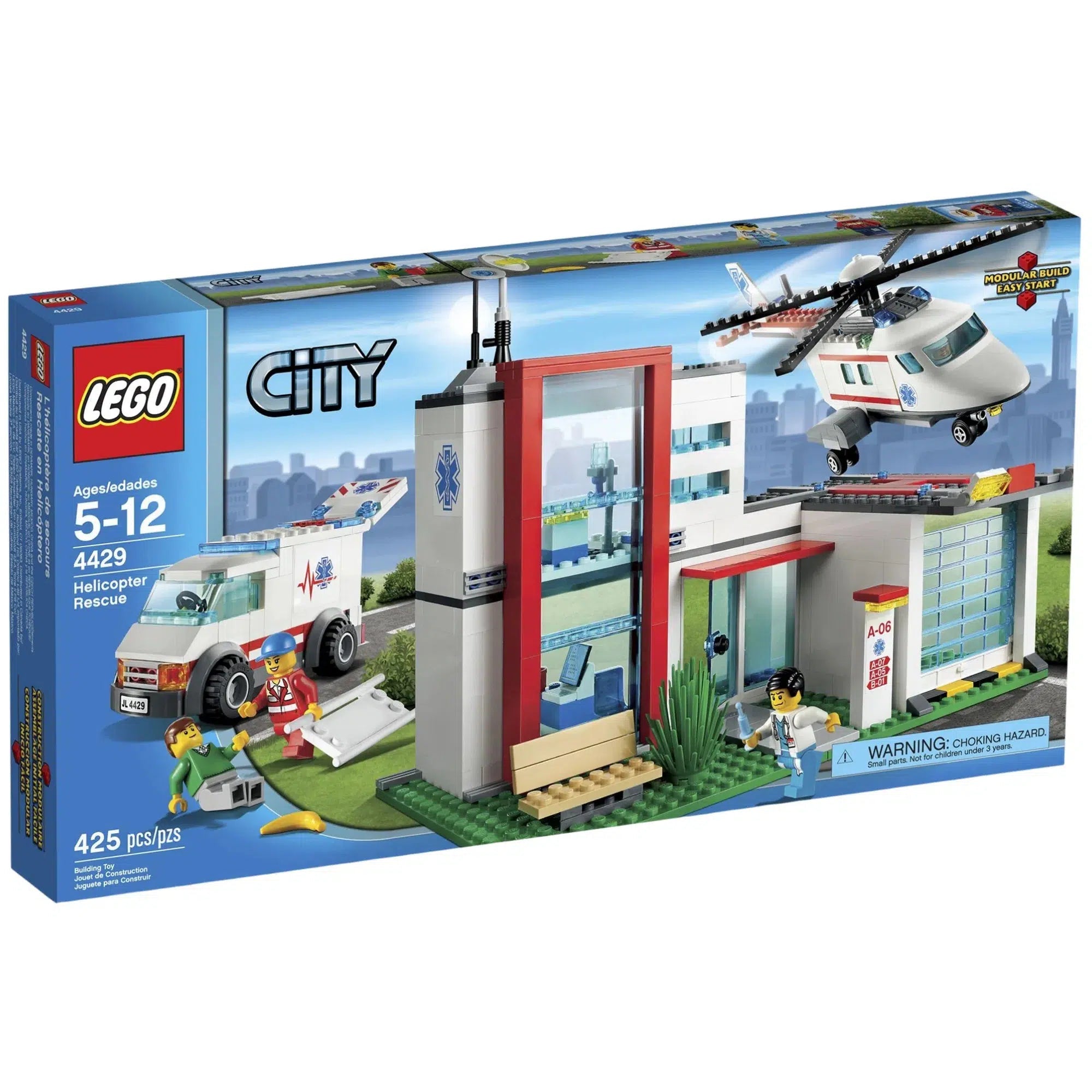 Stress-relieving LEGO buildingLEGO [City] - Helicopter Rescue Building Set - Medical Series (4429)