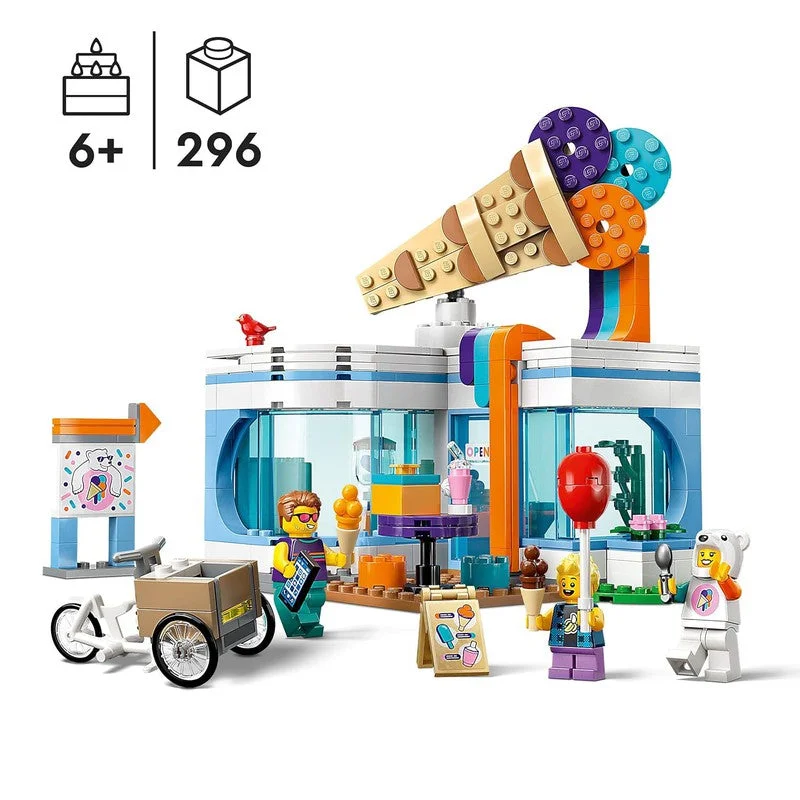 Encouraging imaginative storytelling LEGOLEGO City Ice-Cream Shop 60363 Building Toy Set (296 Pieces)