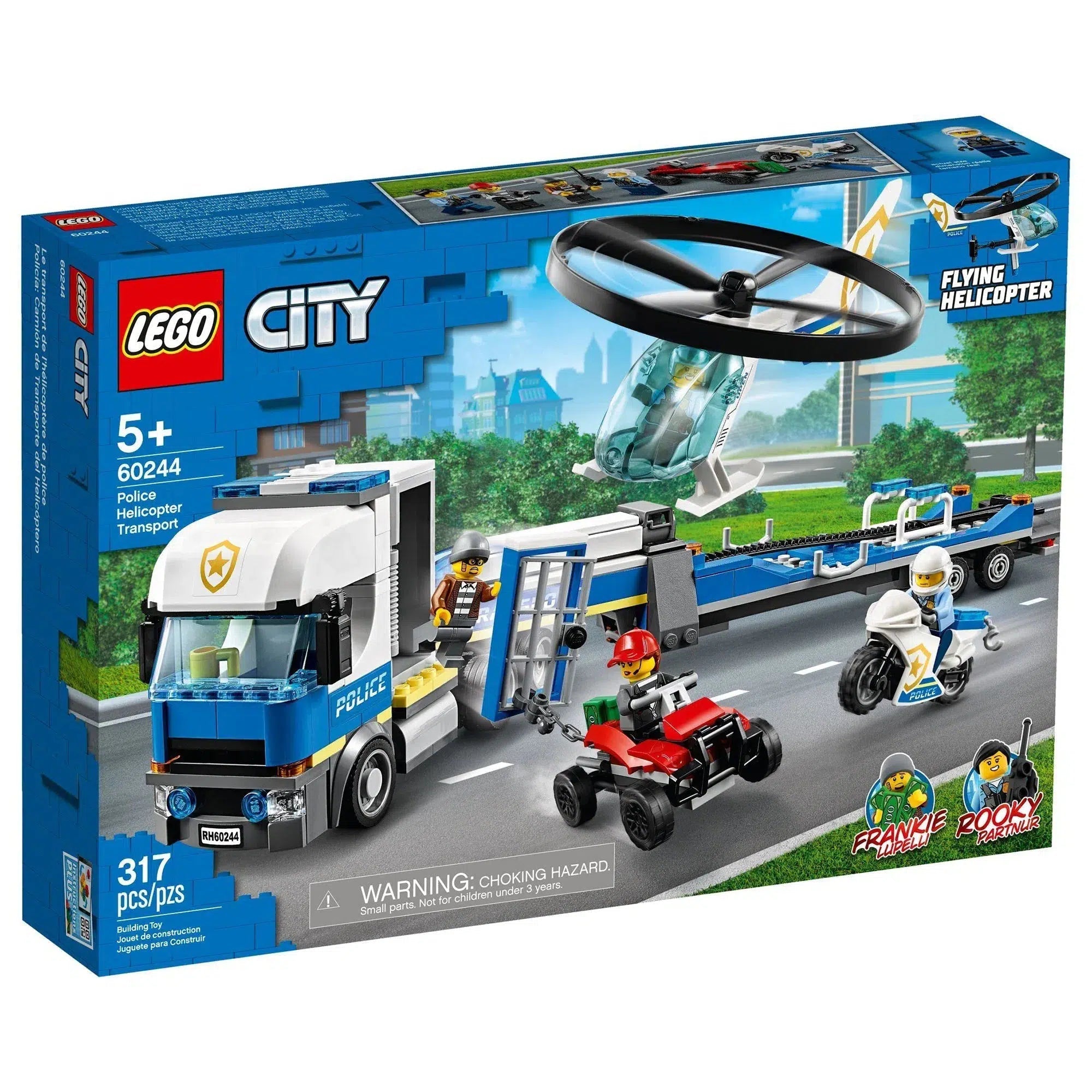 Collectible and valuable LEGO itemsLEGO [City] - Police Helicopter Transport Building Set - Police Series (60244)
