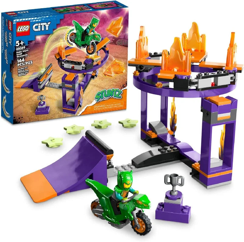 Precisely scaled LEGO miniaturesLEGO City - Stuntz Dunk Stunt Ramp Challenge 60359