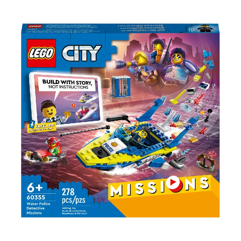 Promoting fine art skills LEGO modelsLEGO City - Water Police Detective Missions 60355