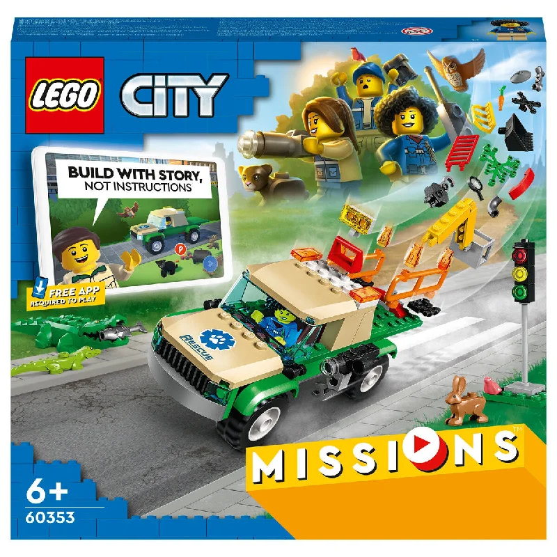 Seamlessly fitting LEGO connectionsLEGO City - Wild Animal Rescue Missions 60353