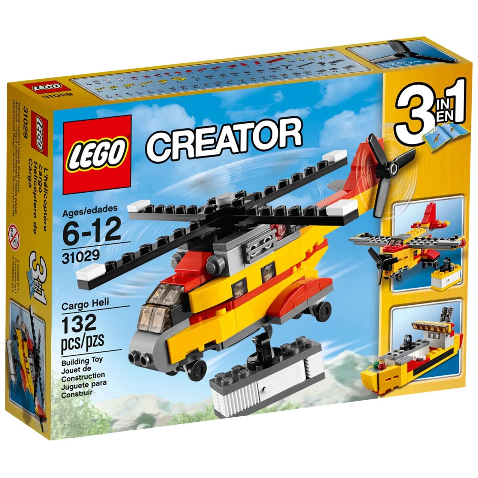 Intricately designed LEGOLEGO [Creator] - Cargo Heli Building Set - 3 in 1 Series (31029)