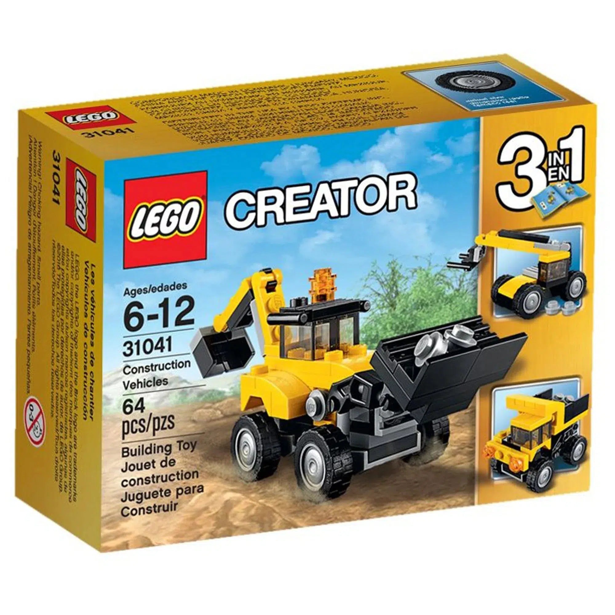 Promoting critical thinking LEGO challengesLEGO [Creator] - Construction Vehicles Building Set - 3 in 1 Series (31041)