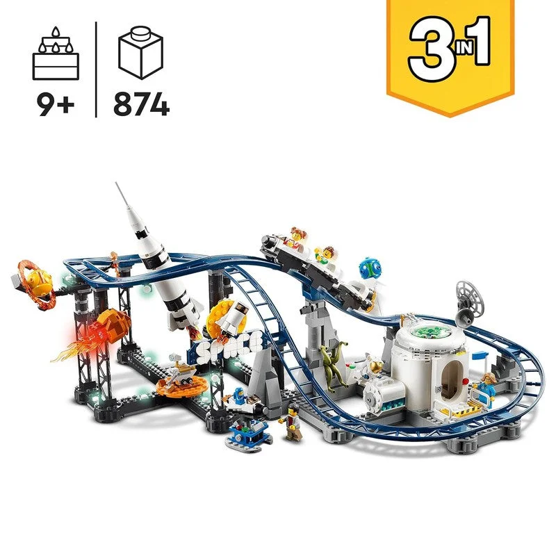 Offering a sense of accomplishment LEGOLEGO Creator Space Roller Coaster 31142 Building Toy Set (874 Pieces) -  (COD Not Available)