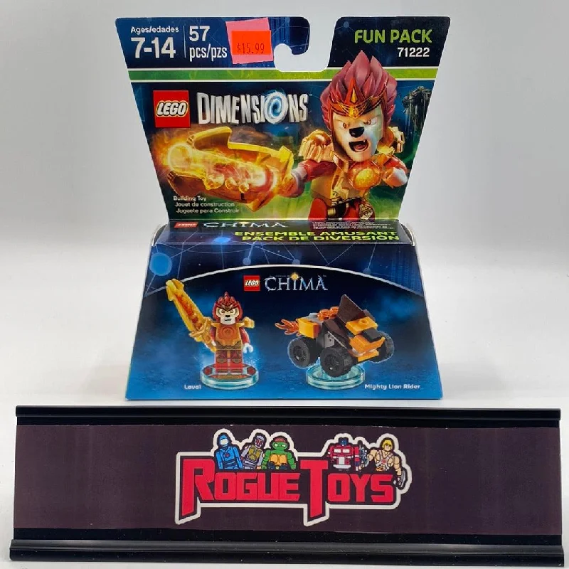 Fun-filled LEGO adventuresLego Dimensions Fun Pack 71222 Legends of Chima Laval & Mighty Lion Rider Fun-filled LEGO adventuresLego Dimensions Fun Pack 71222 Legends of Chima Laval & Mighty Lion Rider