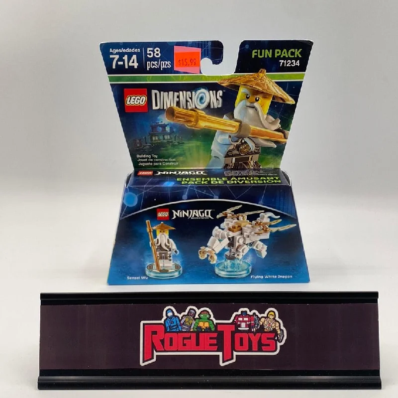 Offering a sense of nostalgia LEGOLego Dimensions Fun Pack 71234 Ninjago Masters of Spinjitzu Sensei Wu & Flying White Dragon