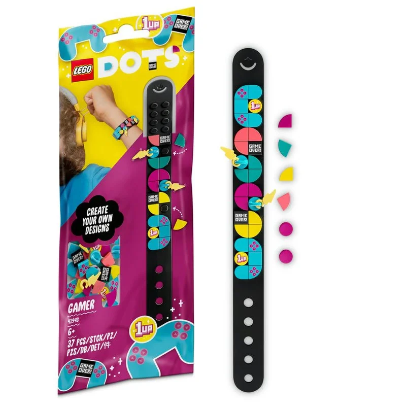 Engagement-boosting LEGO activitiesLEGO DOTS Gamer Bracelet with Charms 41943 DIY Craft Bracelet Kit (37 Pieces) Engagement-boosting LEGO activitiesLEGO DOTS Gamer Bracelet with Charms 41943 DIY Craft Bracelet Kit (37 Pieces)
