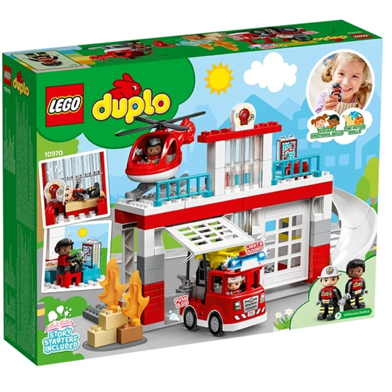 Enhancing problem-solving skills LEGOLEGO® DUPLO® Brandstation og Helikopter