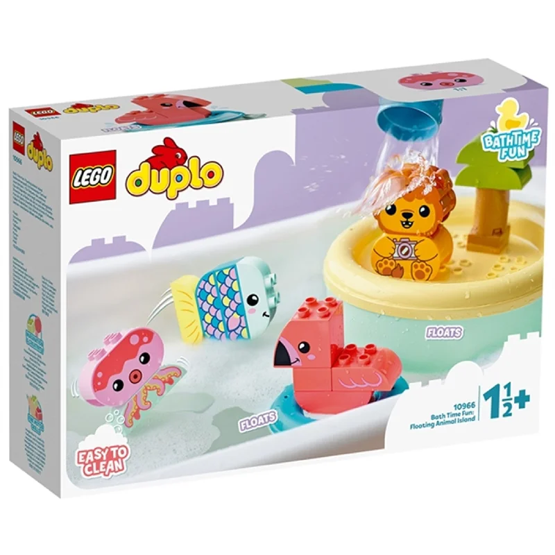 Finely detailed LEGO structuresLEGO® DUPLO® Sjov i Badet: Flydende Dyreø