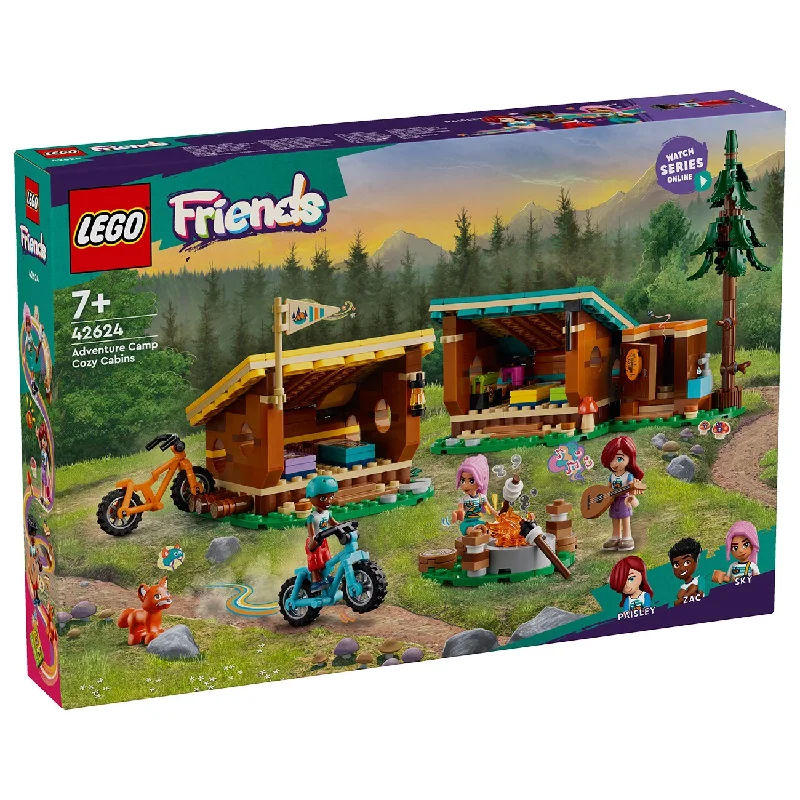 Encouraging exploration and discovery LEGOLEGO® Friends Adventure Camp – cozy cabins