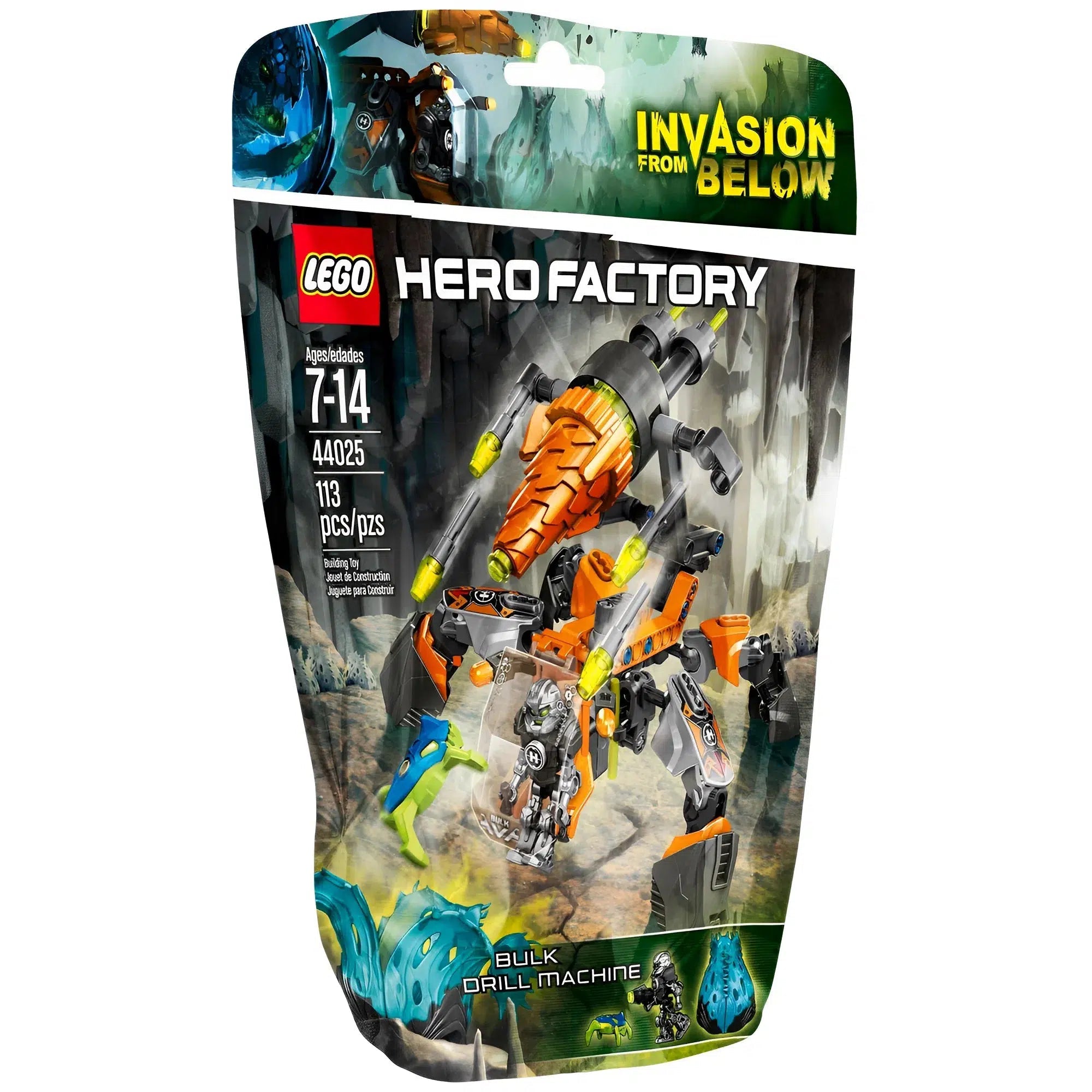 Iconic and recognizable LEGO charactersLEGO [HERO Factory] - BULK Drill Machine Building Set - Invasion From Below Series (44025)