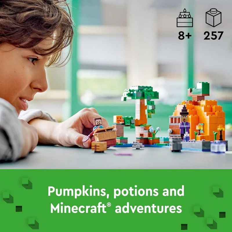 Skill-building LEGO activitiesLEGO Minecraft The Pumpkin Farm 21248 Building Toy (257 Pieces) Skill-building LEGO activitiesLEGO Minecraft The Pumpkin Farm 21248 Building Toy (257 Pieces)