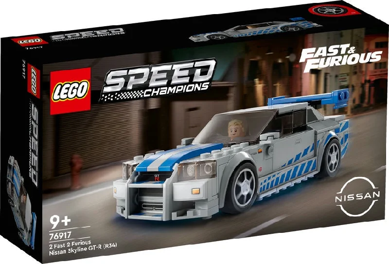 Offering interactive play LEGOLego Speed Champions - 2 Fast 2 Furious Nissan Skyline GT-R (R34) 76917