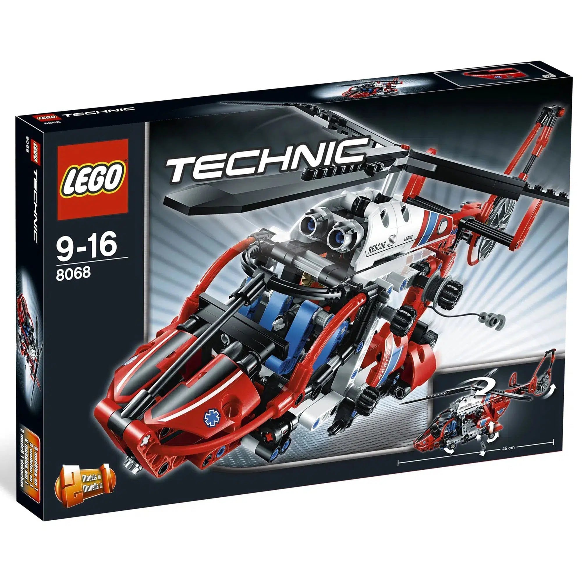 Stress-relieving LEGO buildingLEGO [Technic] - Rescue Helicopter Building Set (8068)