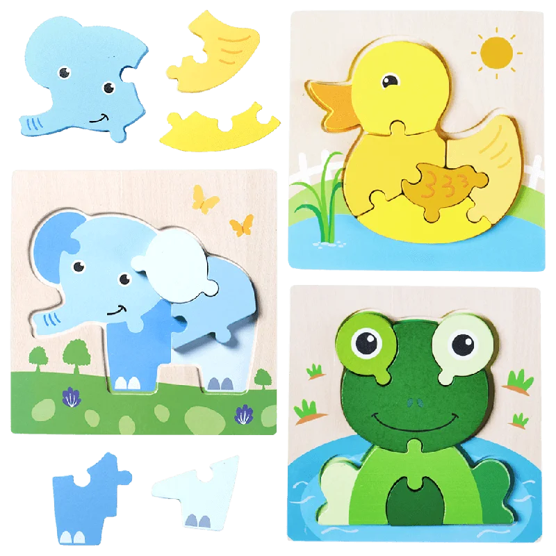 tactile wooden toys                   Baby Puzzle - Wooden Toddler Toy