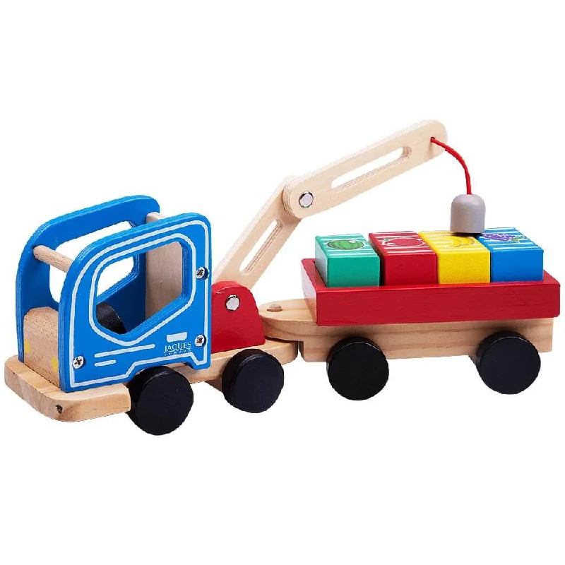 traditional wooden toys                   Magnetic Crane Truck
