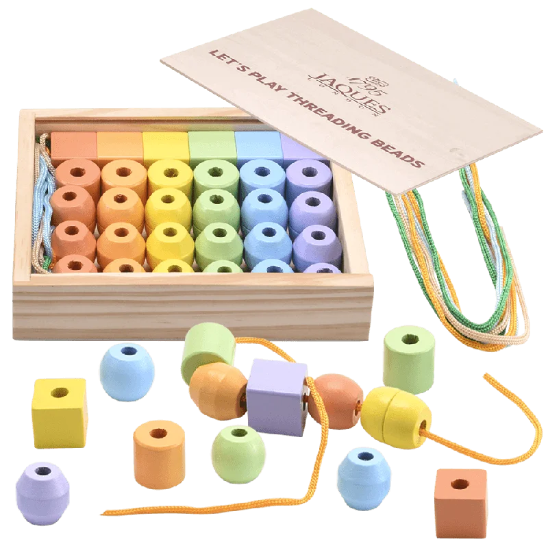 enchanting and whimsical wooden toys that captivate attention                   Threading Beads - Threading Beads for Kids