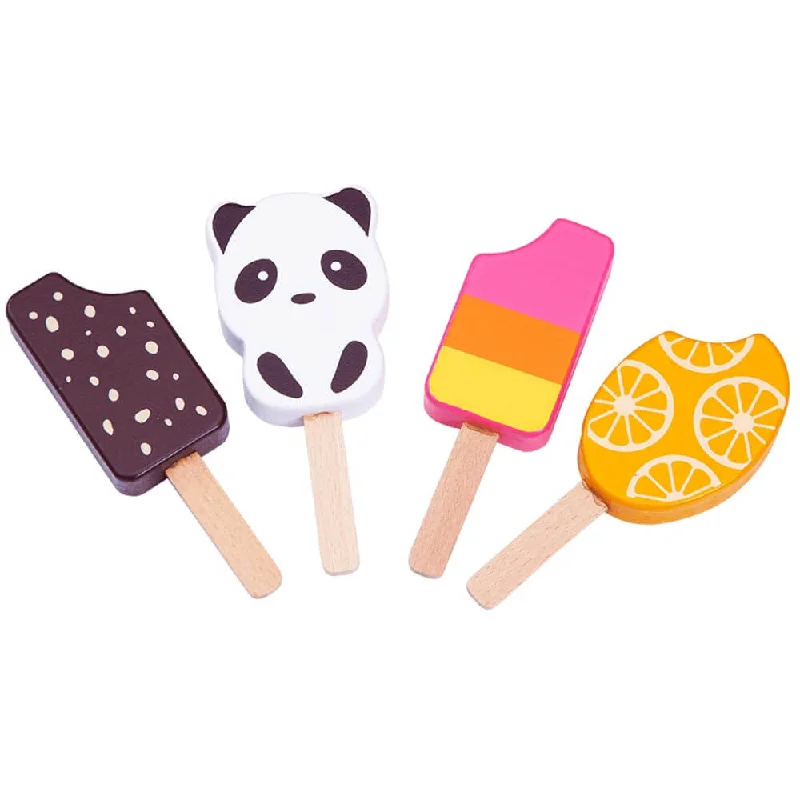 beautiful and detailed wooden toys that inspire creativity                   Wooden Ice Lollies - Wooden Play Food