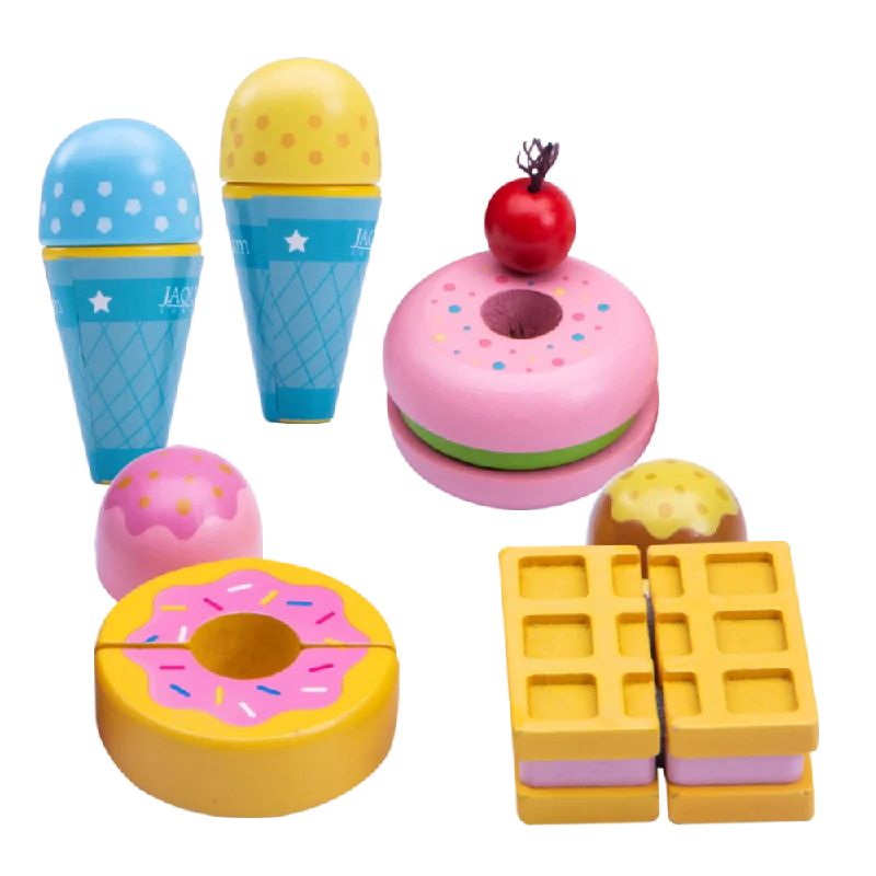 eco-conscious wooden toys                 Kids Ice Cream Counter - Ice Cream Toy