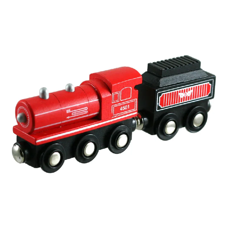 sustainable wooden toys                   Li'l Chugs - Steam Locomotive & Coal Tender