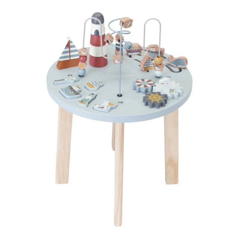 colorful and cheerful wooden toys                   Little Dutch: Activity Table - Sailors Bay
