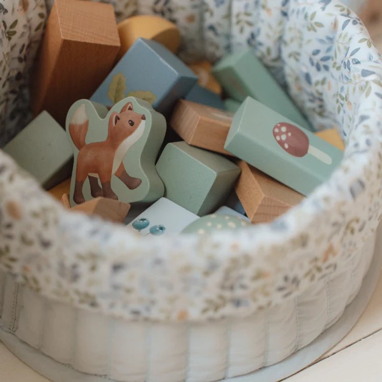 detailed wooden toys                 Little Dutch: Building Blocks - Forest Friends
