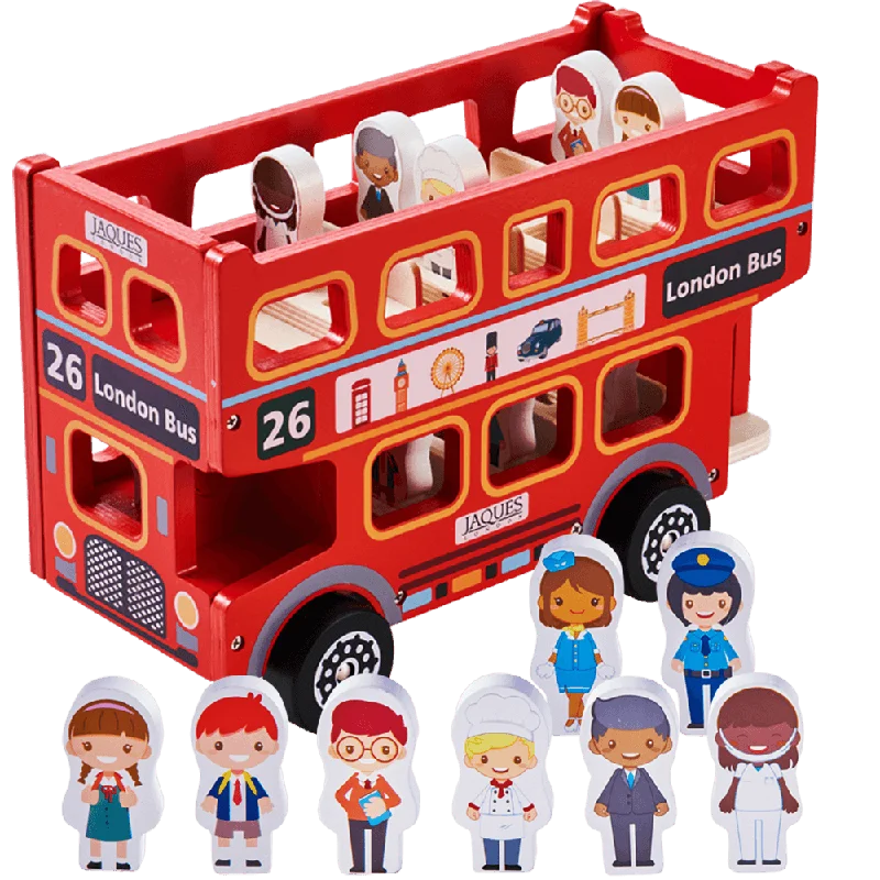 robust and child-safe wooden toys for all ages                   Toy London Bus - Wooden Toy