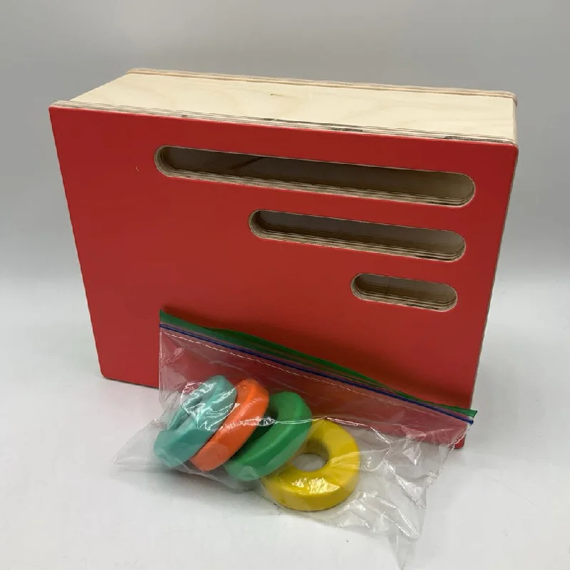 engaging and educational wooden toys                  Lovevery Wooden Disc Slide Drop