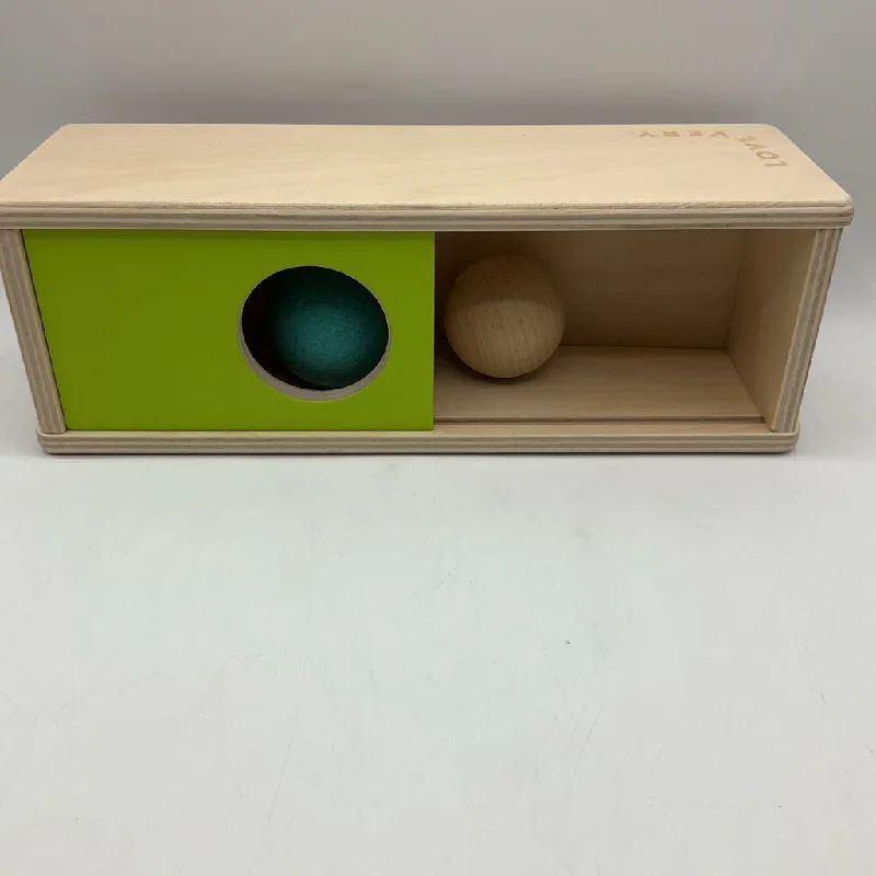 eco-conscious and sustainable wooden toys for children Lovevery Wooden Green Sliding Top Box/Ball eco-conscious and sustainable wooden toys for children Lovevery Wooden Green Sliding Top Box/Ball