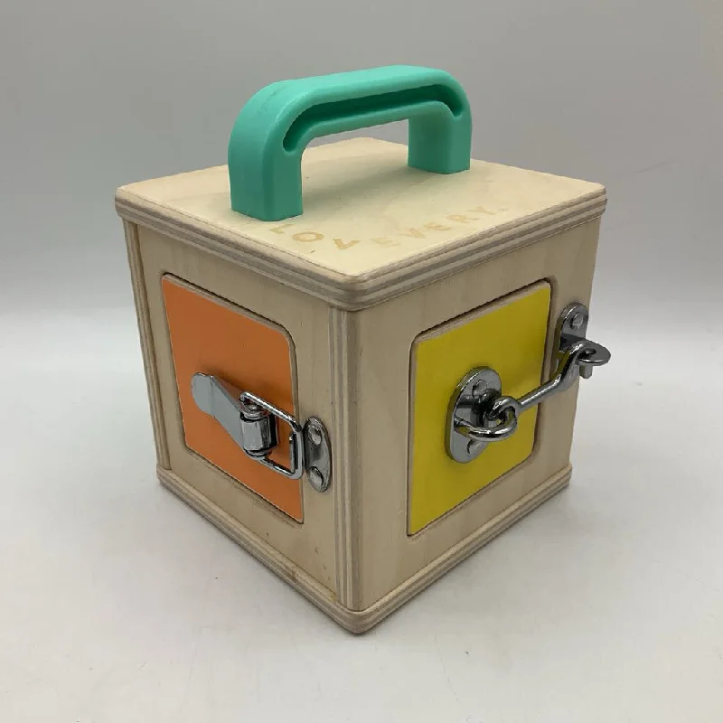 enchanting wooden toys for toddlers                   Lovevery Wooden The Lock Box