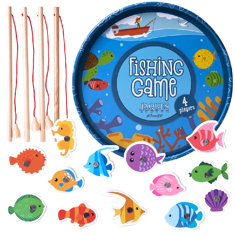 eco-conscious wooden toys                 Magnetic Fishing Game - Educational Game