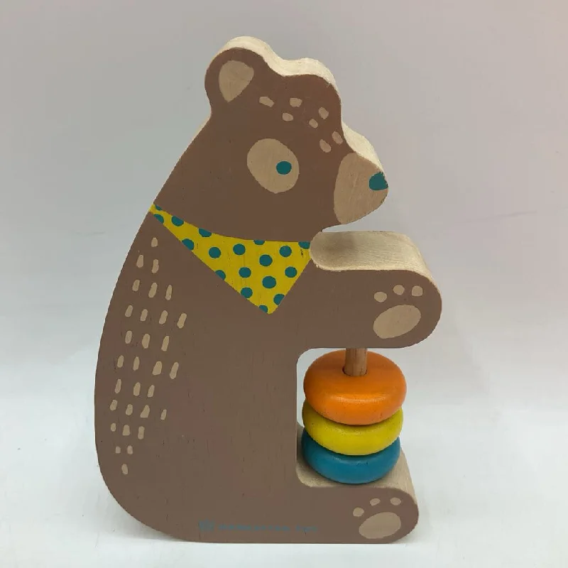 handcrafted wooden toys                  Manhattan Toys Wooden Bear Rattle