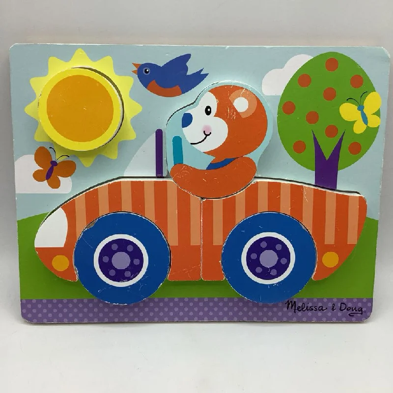 eco-conscious wooden toys that promote sustainability                   Melissa & Doug Wooden Car Chunky Puzzle