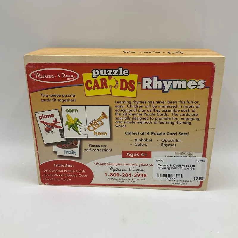 vibrant and colorful wooden toys for toddlers Melissa & Doug Wooden Rhyming Pairs Puzzle Set vibrant and colorful wooden toys for toddlers Melissa & Doug Wooden Rhyming Pairs Puzzle Set