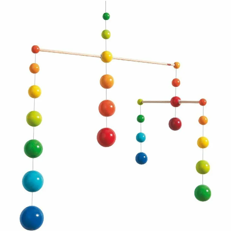 durable wooden toys                  Wooden Rainbow Mobile