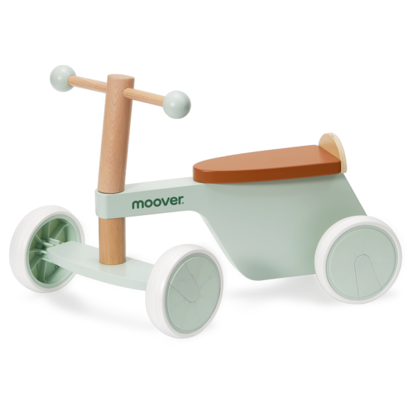 eco-conscious wooden toys                 Moover - Ride-On Bike Mint